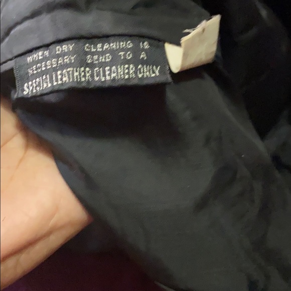 Vintage Byrnes & baker Genuine leatherpencil skirt - Picture 6 of 7